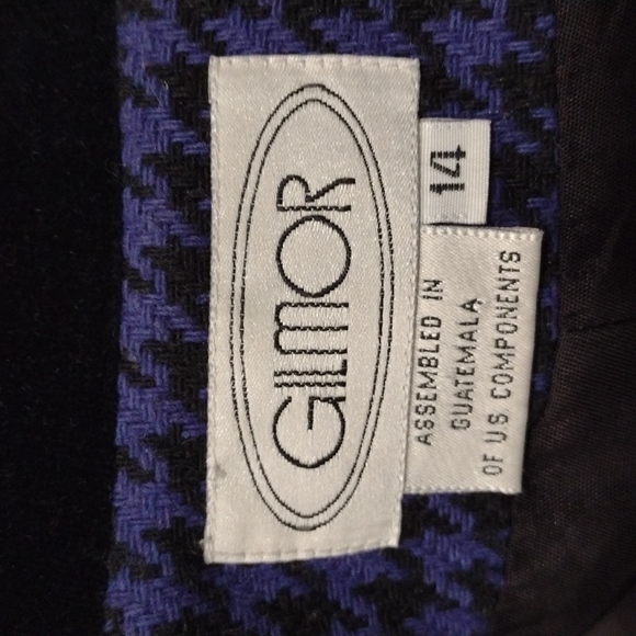 Vintage Long Houndsthooth Blazer - Picture 7 of 8